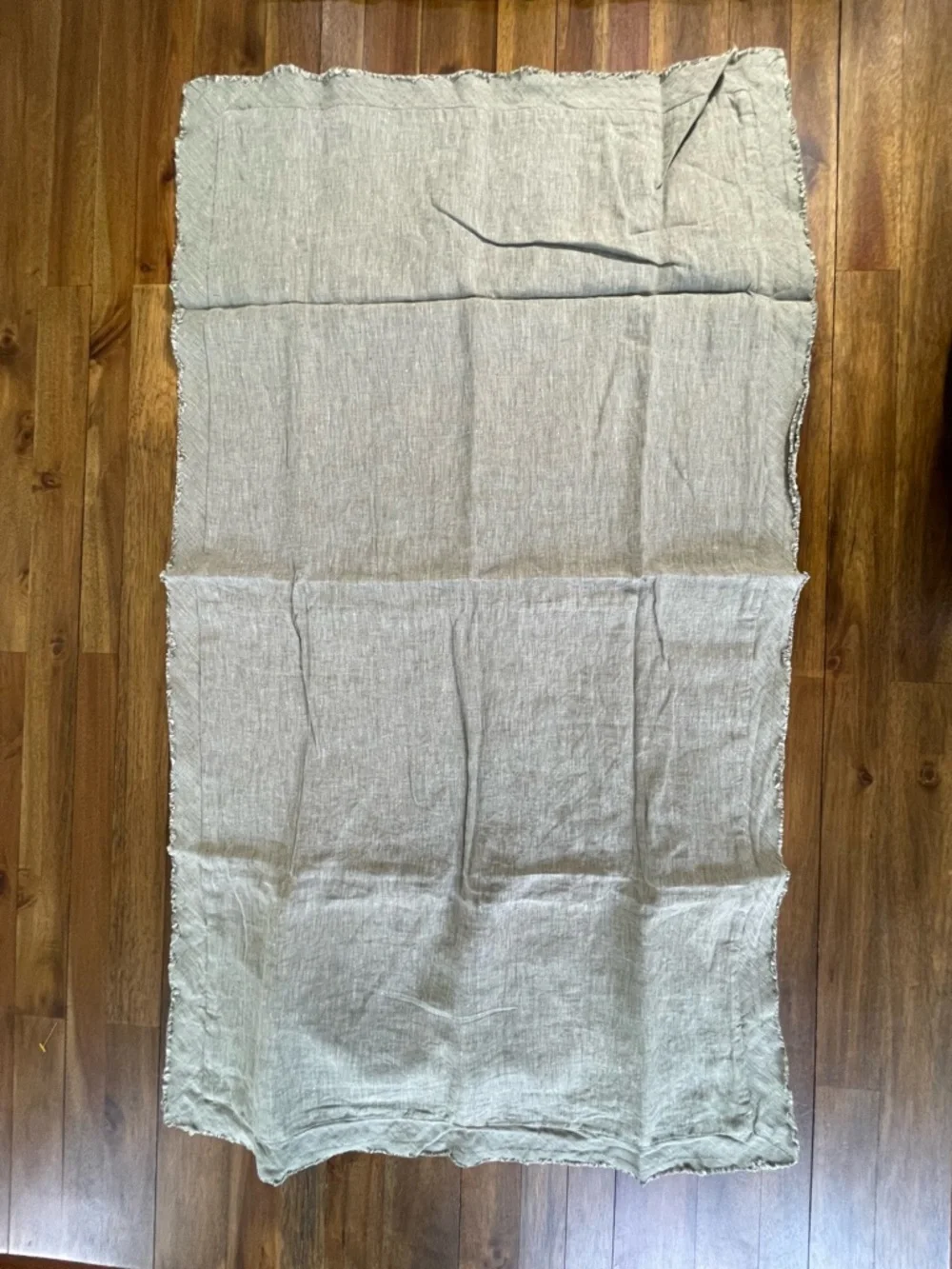 Pottery Barn Belgian Flax Linen King Shams in Light Green